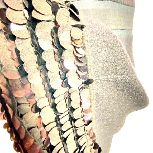 Tory Burch A-Line Wool Dress With Large Sequin Hem Detail Size Large - Picture 5 of 15